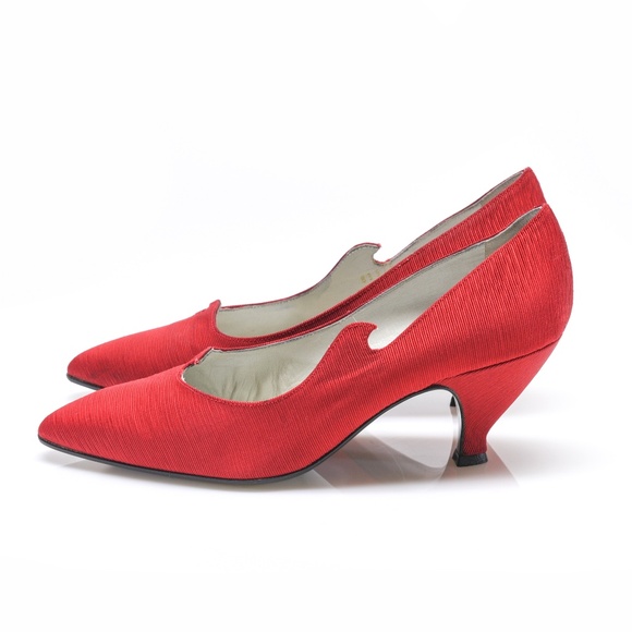 CASADEI Satin Twill Pumps Made in Italy US 6.5 - Picture 8 of 14